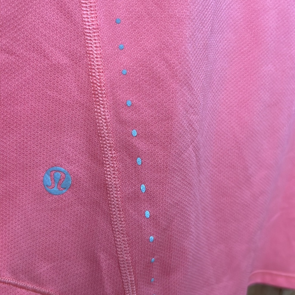 Hot pink Lululemon running shirt